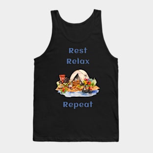 Rest Relax Repeat 1 Tank Top